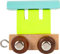 Buchstabenzug | Wunschname zusammenstellen | Holzeisenbahn | EbyReo® Namenszug aus Holz | personalisierbar | auch als Geschenk Set (Abschluss Waggonbunt)