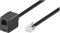 goobay 68264 Modular Extension Cable Flat 6 m / RJ12 Male to RJ12 Socket/Telephone Cable 6 m Extension/CCA RJ12 Cable Western Plug Telephone Connection Cable 6 m