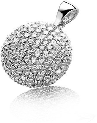 Orphelia Damen-Anhänger mit kette Micro-setting 925 Sterlingsilber mit Zirkonia PEN-3015