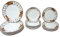 0 www.working-house.com (Menaje / Vajillas) VAJILLA 18 Piezas 6 Personas Platos Llano Hondo Postre Redondo Granos Cafe