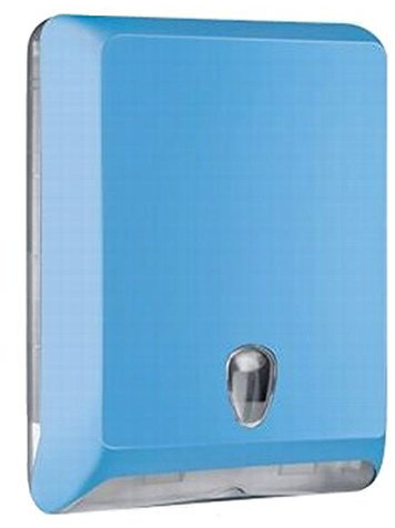 Marplast Papierhandtuchspender MP 830 Colored Edition 400 Stück aus Kuntststoff, Farbe:Blau