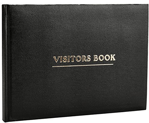 ARPAN Deluxe Visitor Book Black for Business/Hotels/Guest Houses/Reception