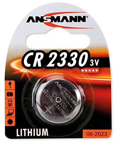 2er Set: ANSMANN 1516-0009 Knofpzelle Batterie Lithium CR 2330-3V