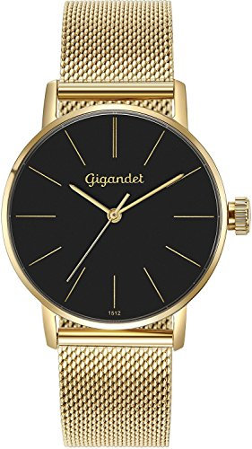 Gigandet Damen-Armbanduhr Quarzwerk Analog mit Metallarmband G43-023
