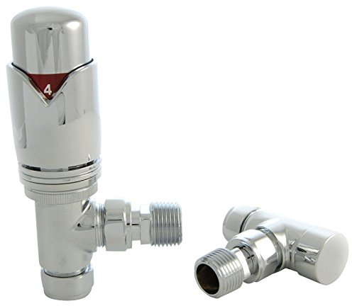 West Radiators REALM-2-AG-C Realm Modern Thermostatic Radiator Valve - Chrome