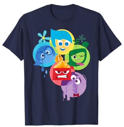 Disney Pixar Inside Out Simple Group Shot Graphic T-Shirt