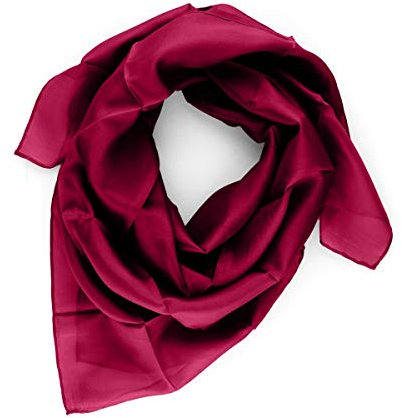 Tinitex Seidentuch Halstuch Tuch rot weinrot dunkelrot Seide 90x90cm