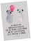 Mr. & Mrs. Panda Postkarte Koala Luftballon - Geschenk, Party, Dankeskarte, Geschenkkarte, Geburtstag, Einladung, Koalabär, Geburtstagskarte,