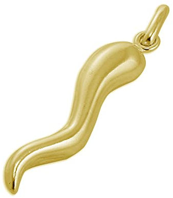 Cornicello-Anhänger aus vergoldetem Sterlingsilber