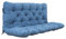 Chicreat Bankkissen mit Rückenteil 120 x 98 x 8 cm, Blau/Grau