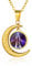 Custom4U Gold Star Sign Virgo Necklace-Girls Womens Birthday Good Lucky Charm 12 Constellation Jewellery for Grand Daughter