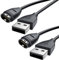 Ancable Ladekabel für Garmin Uhr Fenix 5, 2 Stück 1M USB-Ladekabel Schnellladung Datenkabel für Garmin Fenix 5 5X 5X Plus 5 Plus 5S 5S Plus 6X 6 6S Vivoactive 3 4 4S, Vivomove 3 3S, usw.