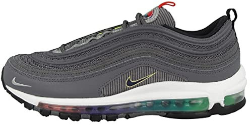 Nike Men's AIR MAX 97 SE Running Shoe, Lt Graphite/Obsidian-Black-Persian Violet-Univ Red-Chamois, 6 UK