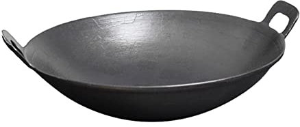 YYUINU Wok en fer - Pour l'extérieur - 40 cm