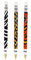 Zebra Cadoozle Mini-Druckbleistift, Stifte Bleistift, 0,7 mm Mine, Tierdruck, 3 Stück
