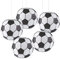 Kesote 5x Lampions Fußball Laterne Papier 12 Zoll Papierlaterne Hängedeko für Weltmeisterschaft Kinder Geburtstag Party Dekoration (30,5 cm)