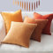 Topfinel Kissenbezug Herbst 45x45 gelb 4er Set Samt flauschig Farbverlauf Kissenbezüge Kissenhülle Sofakissen Dekokissen Zierkissen deko für Sofa Schlafzimmer Wohnzimmer Balkon Winter