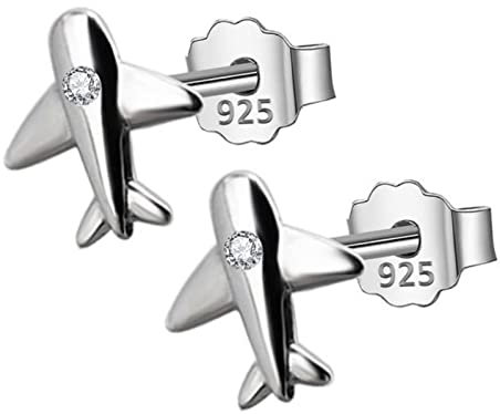 DAOMEI Echte 925 Sterling Silber Flugzeug Flugzeug Ohrstecker Für Frauen Hochzeit Feine 925 Ohrring Schmuck Geschenk
