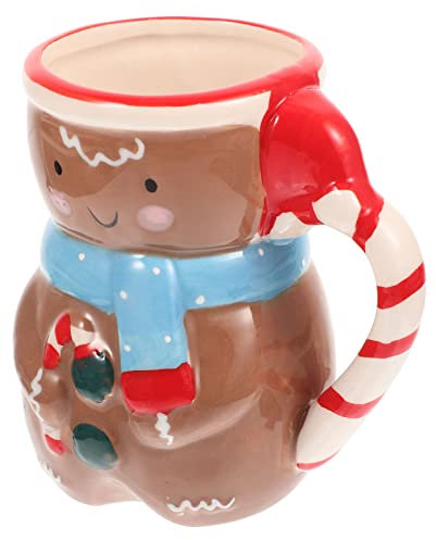 UPKOCH Teetasse Christmas Ornaments Schneemann- für Oder Erwachsene Große Keramik-Kaffeetasse Kawaii-Tasse Neuheitsbecher für Kaffee Tee Christmas