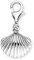 Engelsrufer Damen Charm Anhänger Aloha Muschel Silber aus Sterling Silber - Karabinerverschluss - nickelfrei - Größe: 9mm
