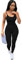 RPAEOY Damen Yoga Jumpsuit Eng Schwarz Einteilige Overall Sommer Dehnbares Lang Bodycon Bodysuit Sexy Playsuits Gym Workout Set Fahrradhose Legging Trainingsanzug Hosenanzug S