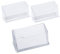 Lot de 3 porte-cartes de visite en acrylique pour cartes de visite, cartes de visite, support de table pour bureau, collection