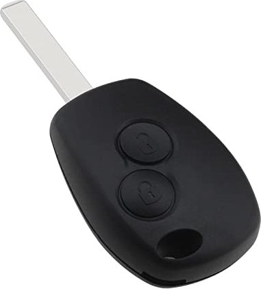 Car 2 Button Remote Key Shell Compatible with Kangoo 2 Clio 3 Duster Modus Twingo Dacia Logan Key Fob Case Cover Housing 433MHZ ID46 Chip V2 Key Blade
