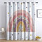 Buohwiwe Regenbogen Verdunkelungsvorhänge 3D Vorhänge Blickdicht Regenbogen Verdunkelungsvorhang mit Ösen für Schlafzimmer Kinderzimmer Wohnzimmer Dekoration Gardienen 234x138 cm