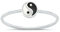 Joyara Sterling Silber 925 Yin Yang Ring 58