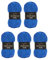 Wollbiene Softy 5 x 100 Gramm chenille wolle zum häkeln Strickwolle, Babywolle, 500 Gramm Chenille Wolle Super Bulky crochet yarn (cerulean blau 38)