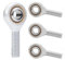 4Pcs Asta Esterno Filettata Testina Cuscinetto Cuscinetti Sferici Filettato Asta Fine Filettatura Maschio Estremità Stelo Filettatura Estremità (M10)