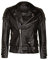 Infinity Leather Herren Schwarz Brando Biker Jacke LIVE TO RIDE Geprägtes EAGLE Leder Vintage