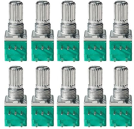 500PCS RK097G Potentiometer 5Pin B500K B100K B10K B1K B20K B50K B5K (Size : 20K Ohm)