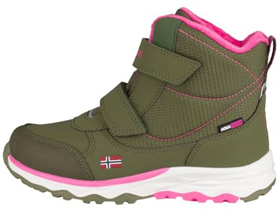 Trollkids Kids Hafjell Winter Boots | Wasserdicht und robust, Warme Fleece-Fütterung, Verstärkte Zehenbereiche, Kletterverschlüsse für schnelles An- und Ausziehen
