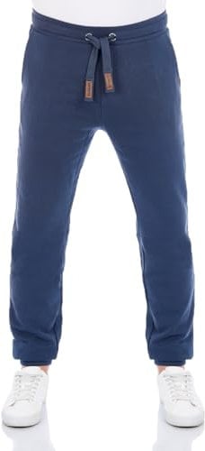 riverso RIVKasper Pantalon de jogging long pour homme Coupe droite Gris Rouge Bleu Noir Vert S M L XL XXL 3XL 4XL 5XL, bleu marine, M
