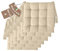 Il Tuo Artigiano Design Set mit 4 oder 6 Sitzkissen für Küchenstühle, hergestellt in Italien, Set mit 6 Stück, 40 x 40 cm, Dicke 6 cm – Polsterung aus Schaumstoff und weichem Acryl (6, Elfenbein)