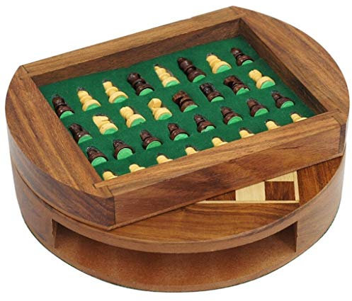 Schachspiel-Scheibe, magnetisches Schachschubladen-Design, einfach zu verstauende Schachfiguren, hölzernes Schachspiel, Anzug, Schach, Erwachsene, Outdoor-Unterhaltung, Brettspiel, Schachspiel, B