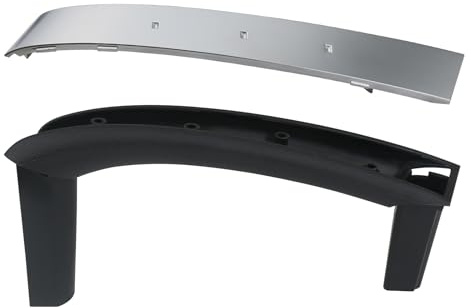 APPERFiT 350Z Door Pull Handle Grip & Trim Assembly (Silver) Right Passenger Side RH Compatible with Nissan 350Z Accessories 2003-2005 Replaces 80932-CD000 80978-CD000