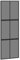 vidaXL Porta Scorrevole Nera 76x205 cm in Vetro Temperato e Alluminio, Porta Scorrevole da Interno, Porta Scorrevole in Vetro, Porta Scorrevole Singola