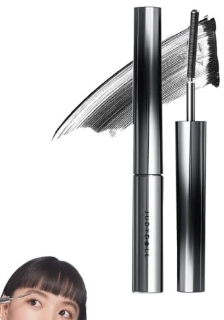 Judydoll Mascara, Judydoll Curling Lron Mascara, wasserfeste, extra lange Wimpern, kein Abblättern, kein Verklumpen, langlebig (Curling Schwarz)