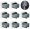 JOIYHY 8 Pezzi Porta Scope Muro,Portascopa da Parete Autoadesivo Porta Scope Parete ABS Supporto, Non è necessario forare，Adatto Per Cucina, Garage, Giardino, Terrazza, Bagno