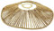 Abat-jour en corde jaune tissé à la main - Plafonnier rustique/Pendentif de table pour ampoules e27
