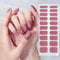 20pcs Semi Cured Gel Nail Strips Gel Nail Stickers Nail Wraps Soft Self Adhesive Pink Gel Nail Strips Fingers UV Light Required (Pink)