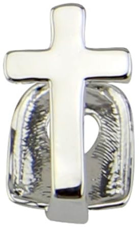 Hip Hop Silber oder Golden Grills - Kreuz Design oben und unten Einzelzahn Mode für Männer und Frauen