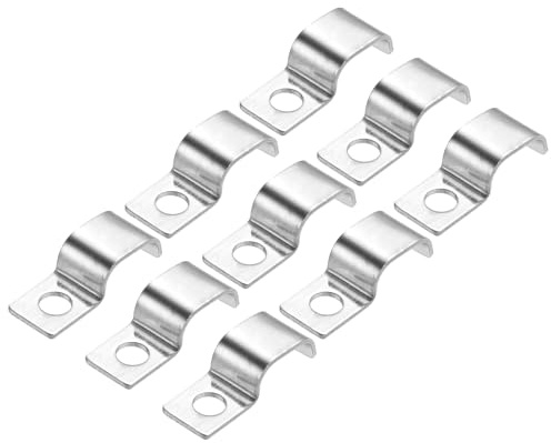 QUARKZMAN 40 Stück Rohrschellen Edelstahl- Befestigungsschelle Schlauchschnalle Kabelschellen metallklemmen| Rohrhalter für Rohrdurchmesser Ø 12mm