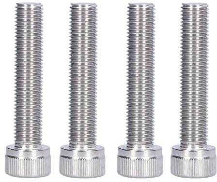 4 Piezas Tornillo inoxidable, Tornillos De Cabeza Hueca De Acero Inoxidable A2 Tornillo De Sujeción De Paso Fino De 1,25 Mm Hardware De Perno Hexagonal De Paso Fino(M10*45)