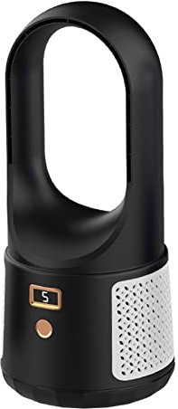 AGONEIR Ventilador Portátil sin Aspas de Refrigeración, 6 Velocidades, Recargable de Escritorio, Silencioso para Oficina en Casa