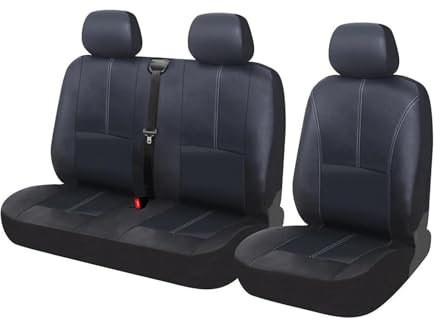 GHAEKEBC Für Opel Für Movano Für Vivaro 2 Und 1 Autositzbezüge Van Sitzbezüge Leder