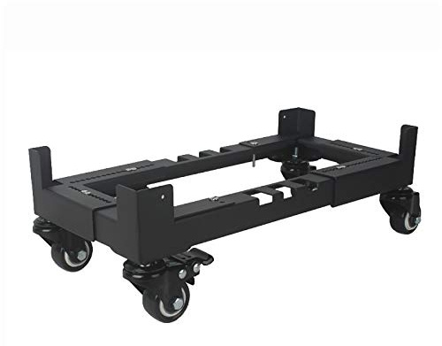 Guoyoocc CPU-Ständer Mobiler CPU-Halter Ausziehbar Universal Computerständer Metall，Premium Tower Rollwagen Computer Pc Desktop Ständer Mit Rollen Für die meisten PC-Gehäuse,Schwarz,4 Größen