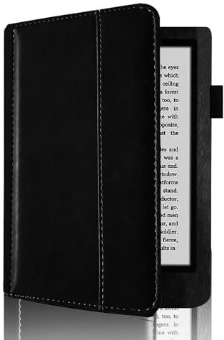 Étui pour Kobo Aura Edition 2 Modle:N236 6 eReader PU Cuir Cover pour Kobo Aura Edition 2 PU Cuir Flip Stand Housse de Protection (Noir)